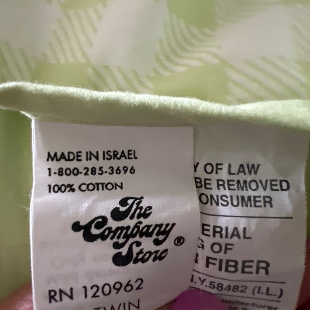 Bed covers twin size from The Company Store